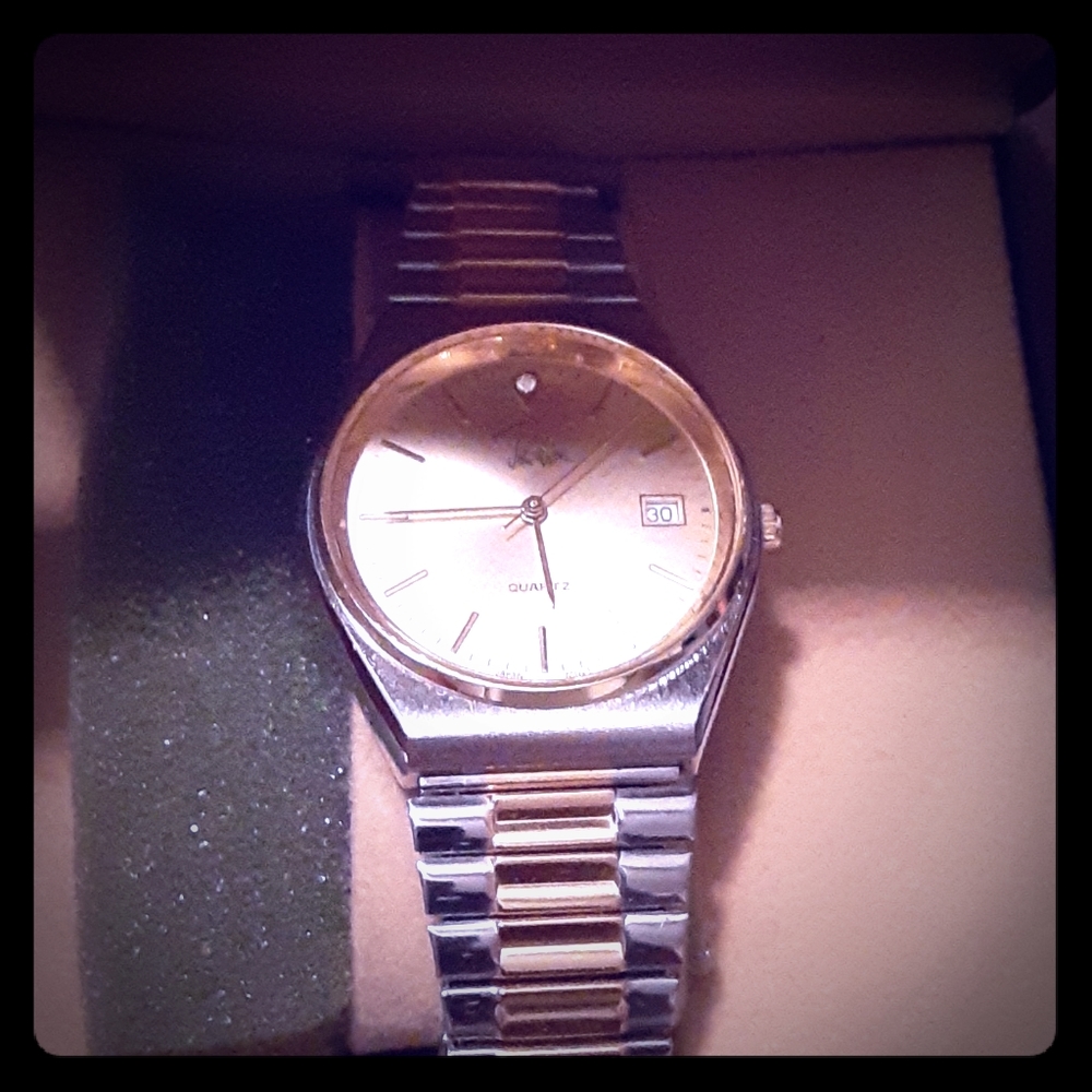 JOHN WEITZ GOLD SILVER WATCH MINT